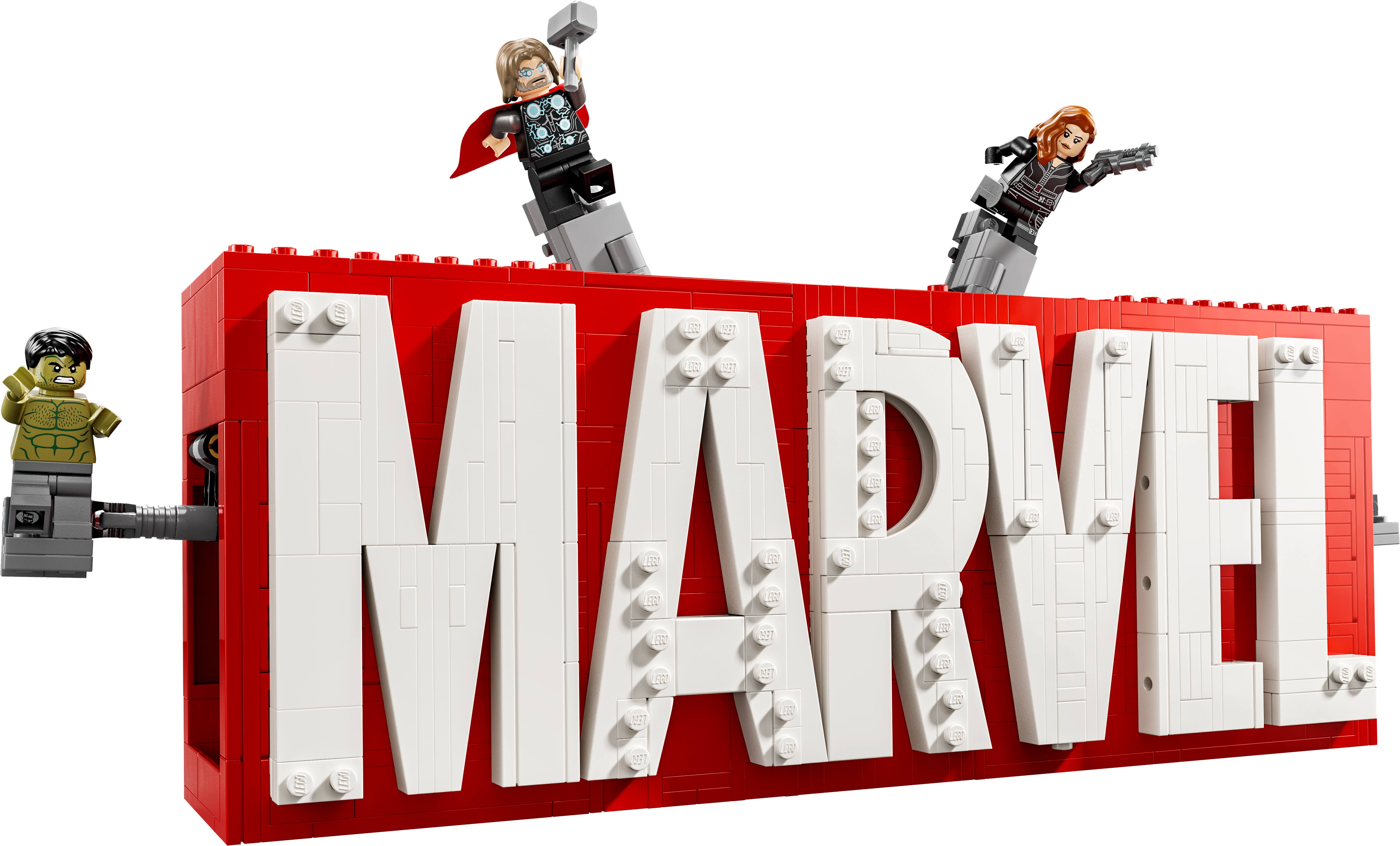LEGO 76313 Marvel Logo Marvel z minifigurkami