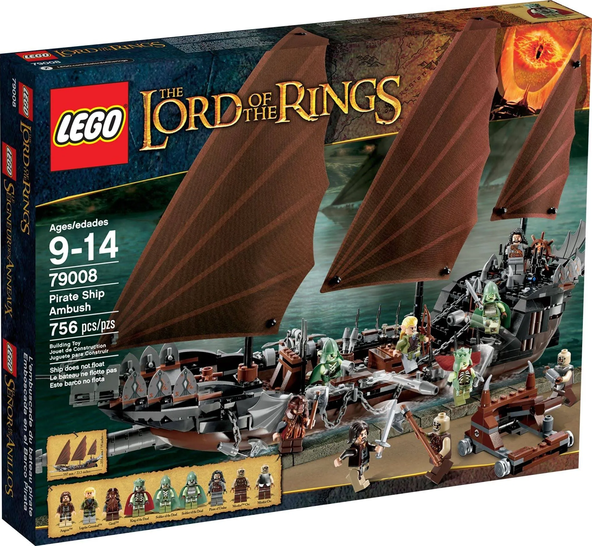LEGO 79008 LORD OF THE RINGS ZASADZKA NA STATKU PIRACKIM