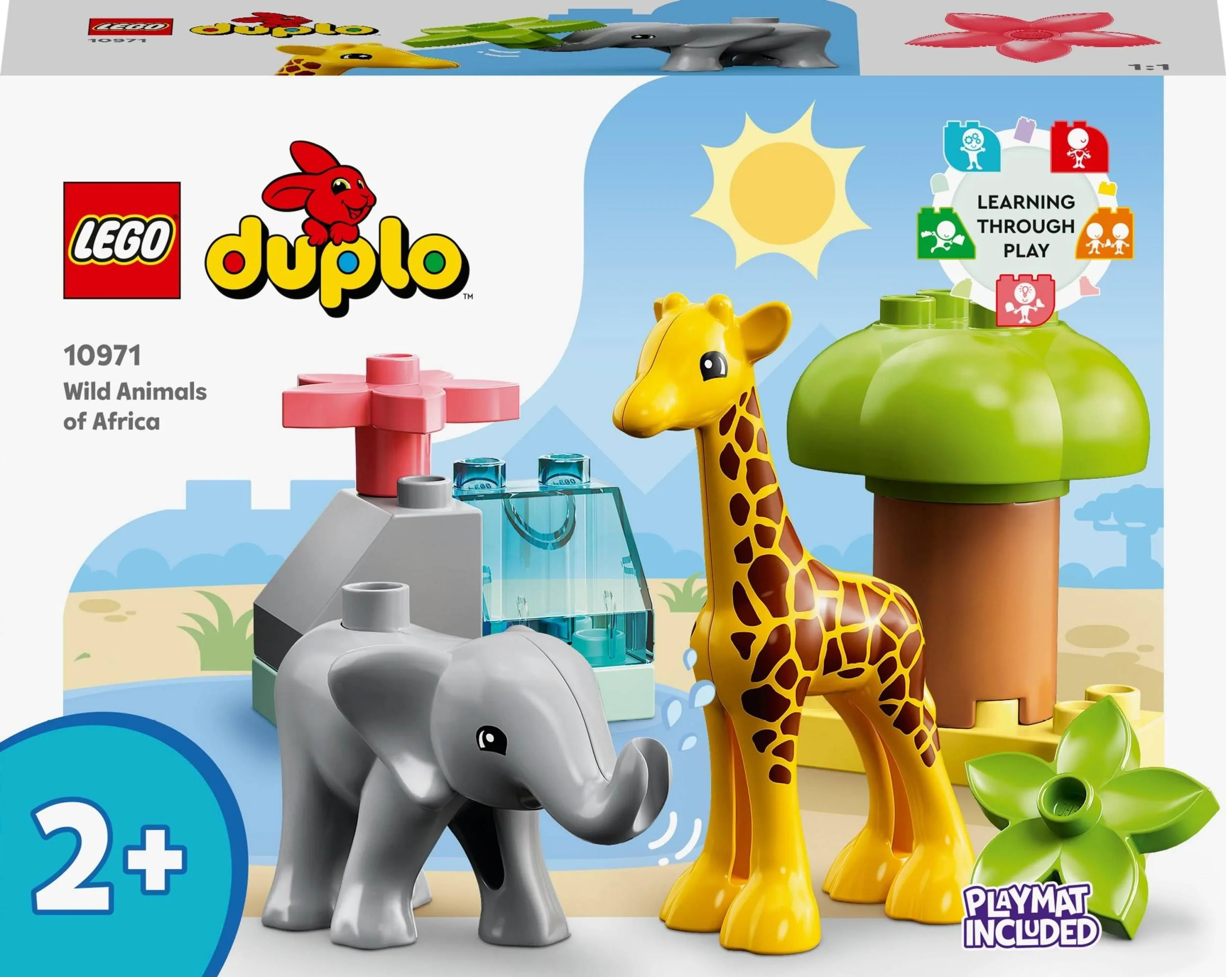 LEGO DUPLO 10971 (4SZT) DZIKIE ZWIERZĘTA AFRYKI