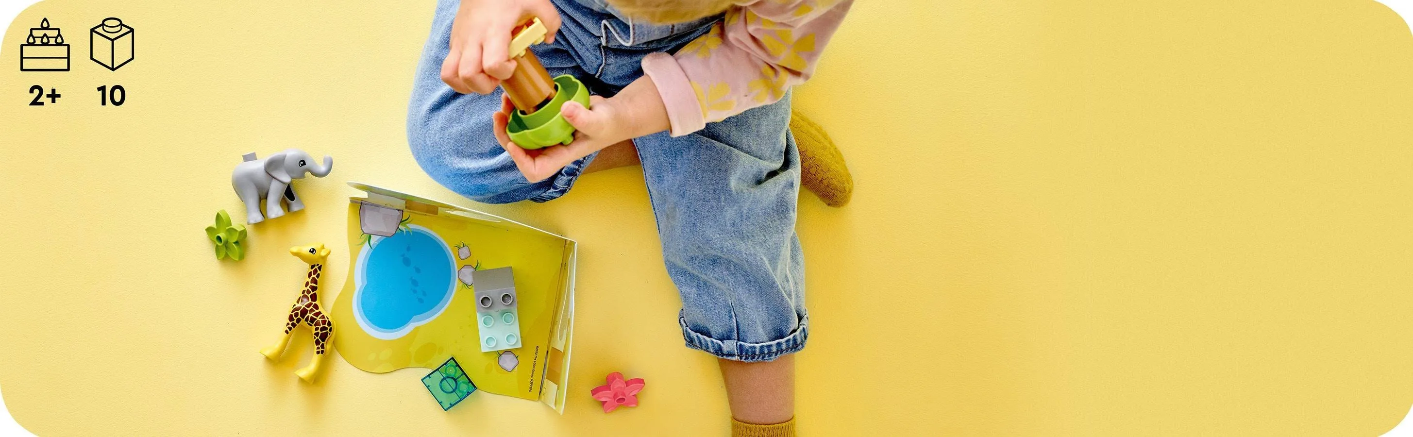 LEGO DUPLO 10971 (4SZT) DZIKIE ZWIERZĘTA AFRYKI