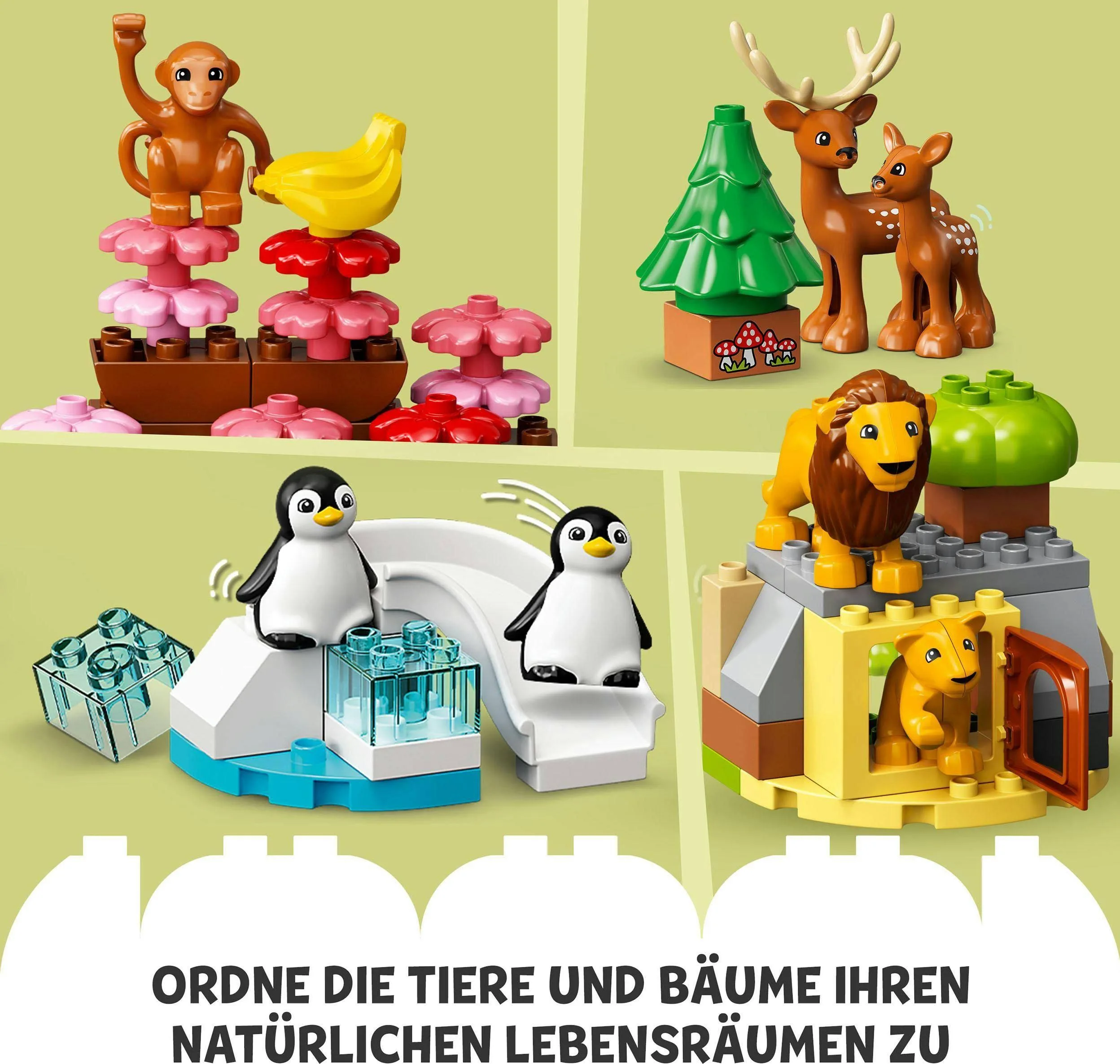 LEGO DUPLO, Klocki Dzikie Zwierzęta świata, 10975