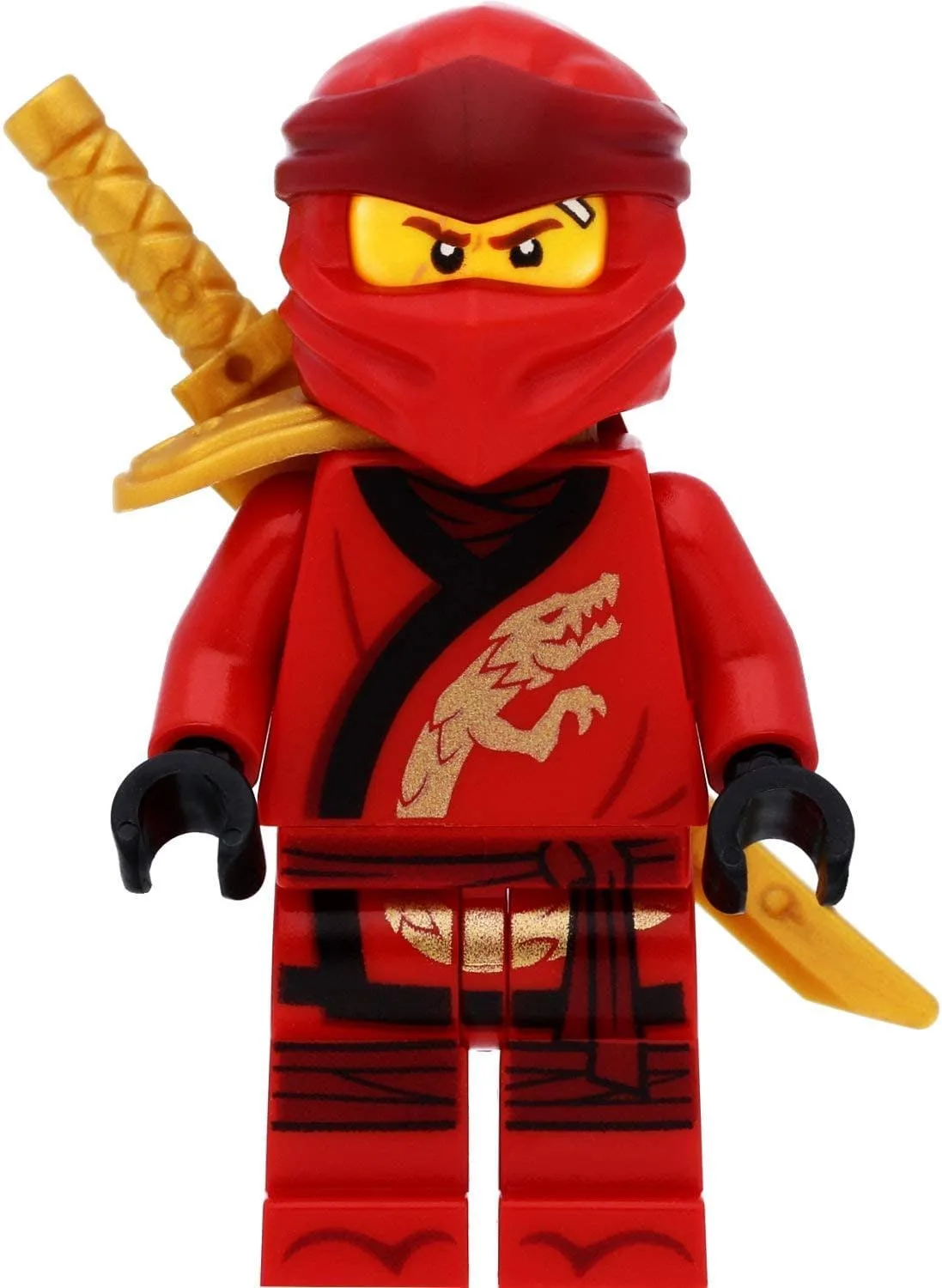 LEGO Ninjago Minifigurka Kai (Legacy) z zbroją na ramię i mieczami