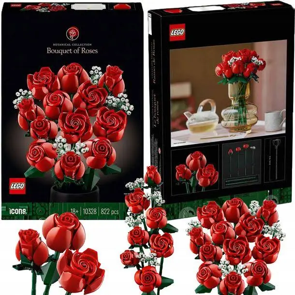 Lego Classic Lego Icons Róże Kwiaty 40460 Kwiatek Walentynki