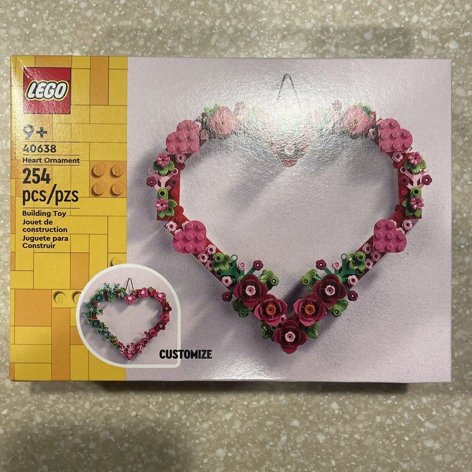 Lego: Ornament Serca (40638) Prezent Walentynkowy