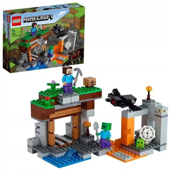 Lego minecraft opuszczona kopalnia pająk maincraft klocki na prezent zestaw