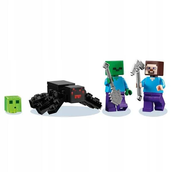 Lego minecraft opuszczona kopalnia pająk maincraft klocki na prezent zestaw