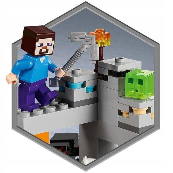 Lego minecraft opuszczona kopalnia pająk maincraft klocki na prezent zestaw