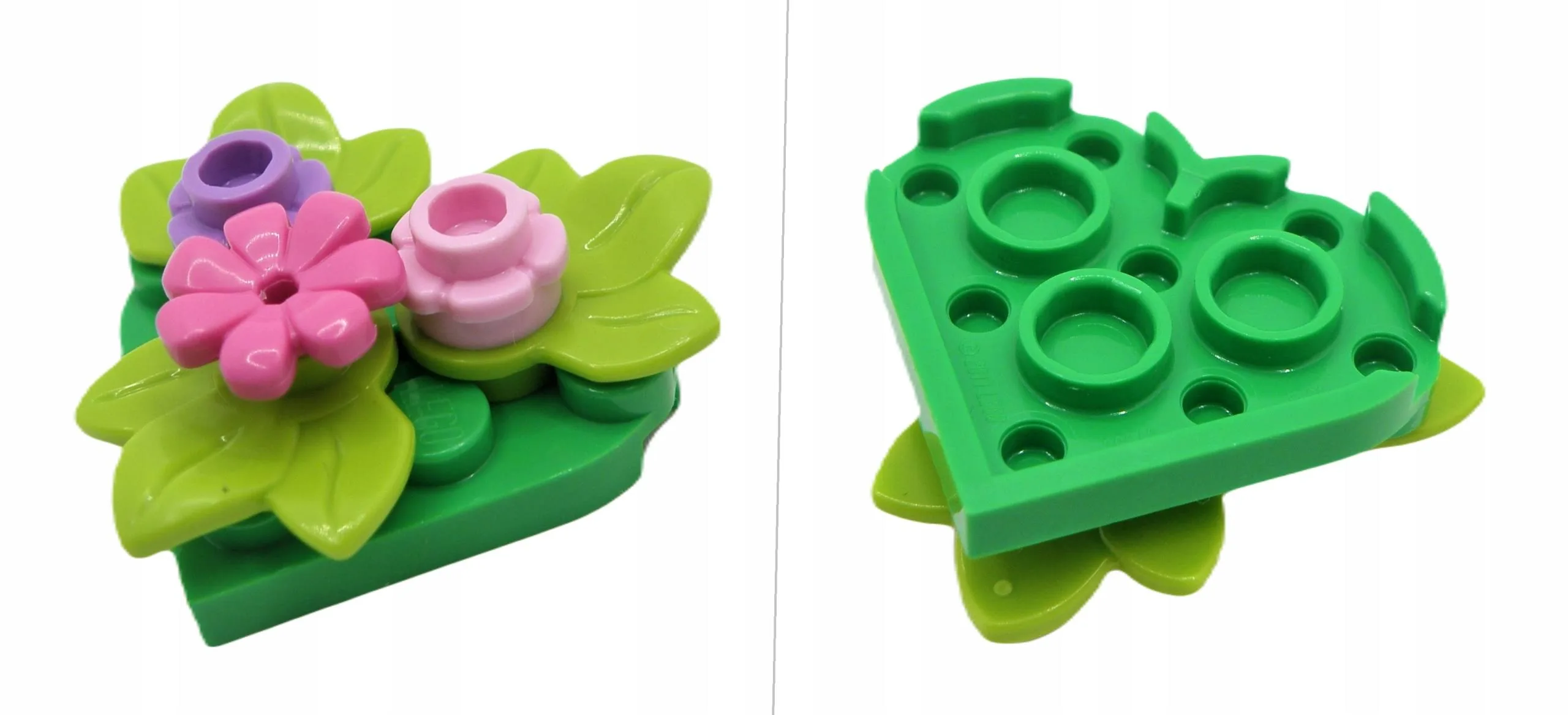 Lego serce 3x3 walentynki kwiatki liście jak 40638