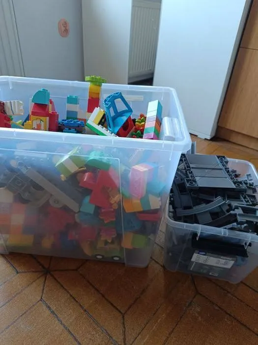 Mega zestaw LEGO Duplo tory zwierzęta pojazdy