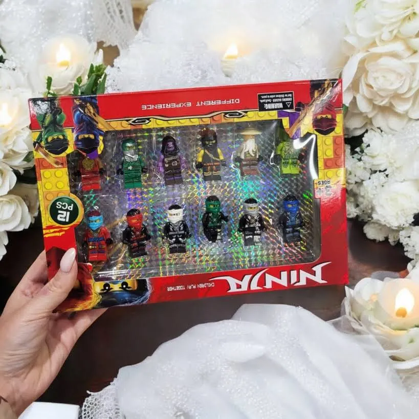 Ninjago Klocki Mini Figurki 12szt Akcesoria Ludziki Zestaw Wojowników