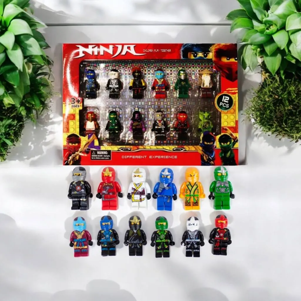 Ninjago Klocki Mini Figurki 12szt Akcesoria Ludziki Zestaw Wojowników