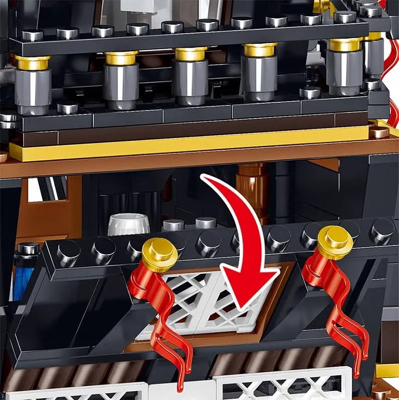 Piraci Statek Piracki Z Karaibów Czarna Perła Duży