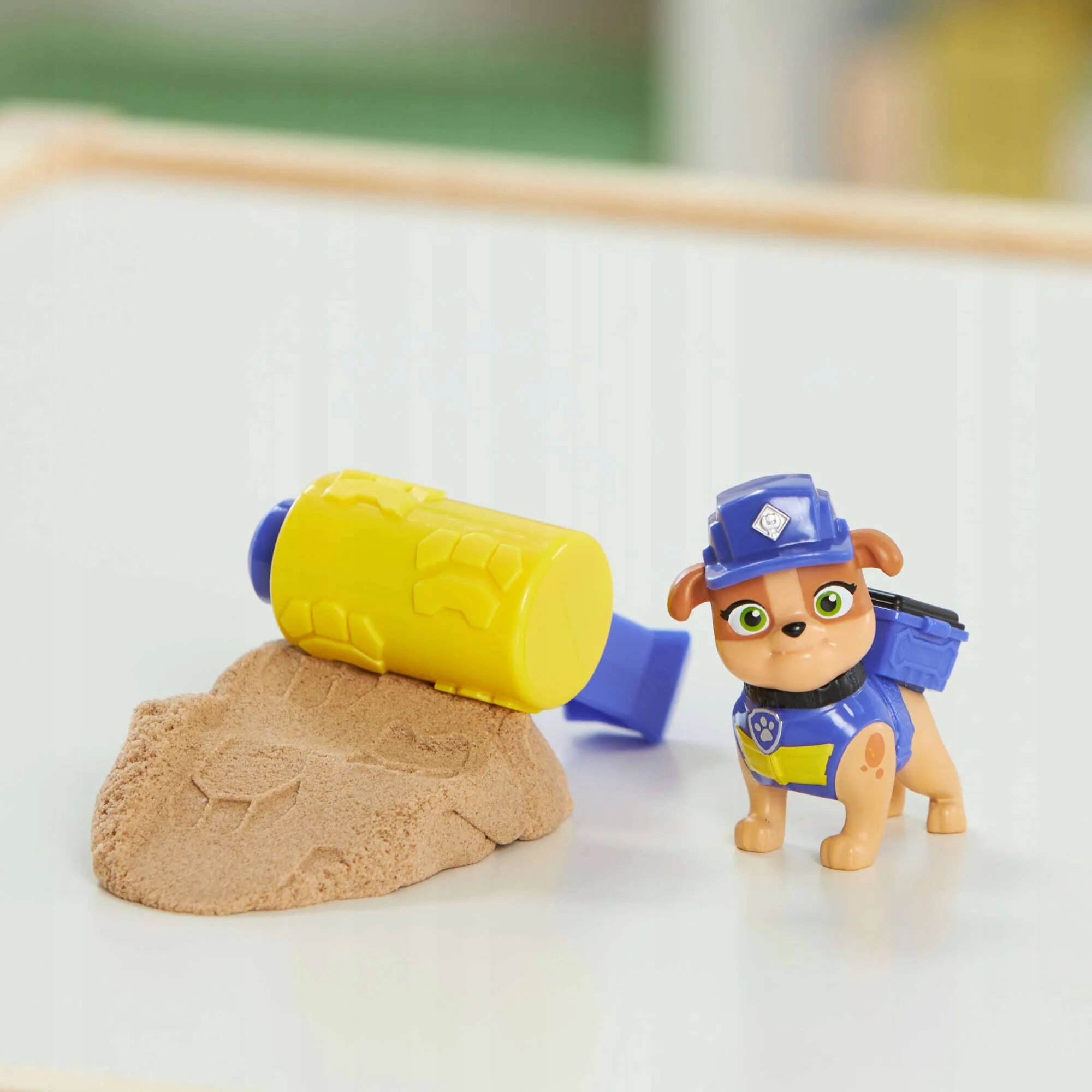 Psi Patrol Rubble & Crew Zestaw Kinetic Sand Piasek Kinetyczny Rubble MIX