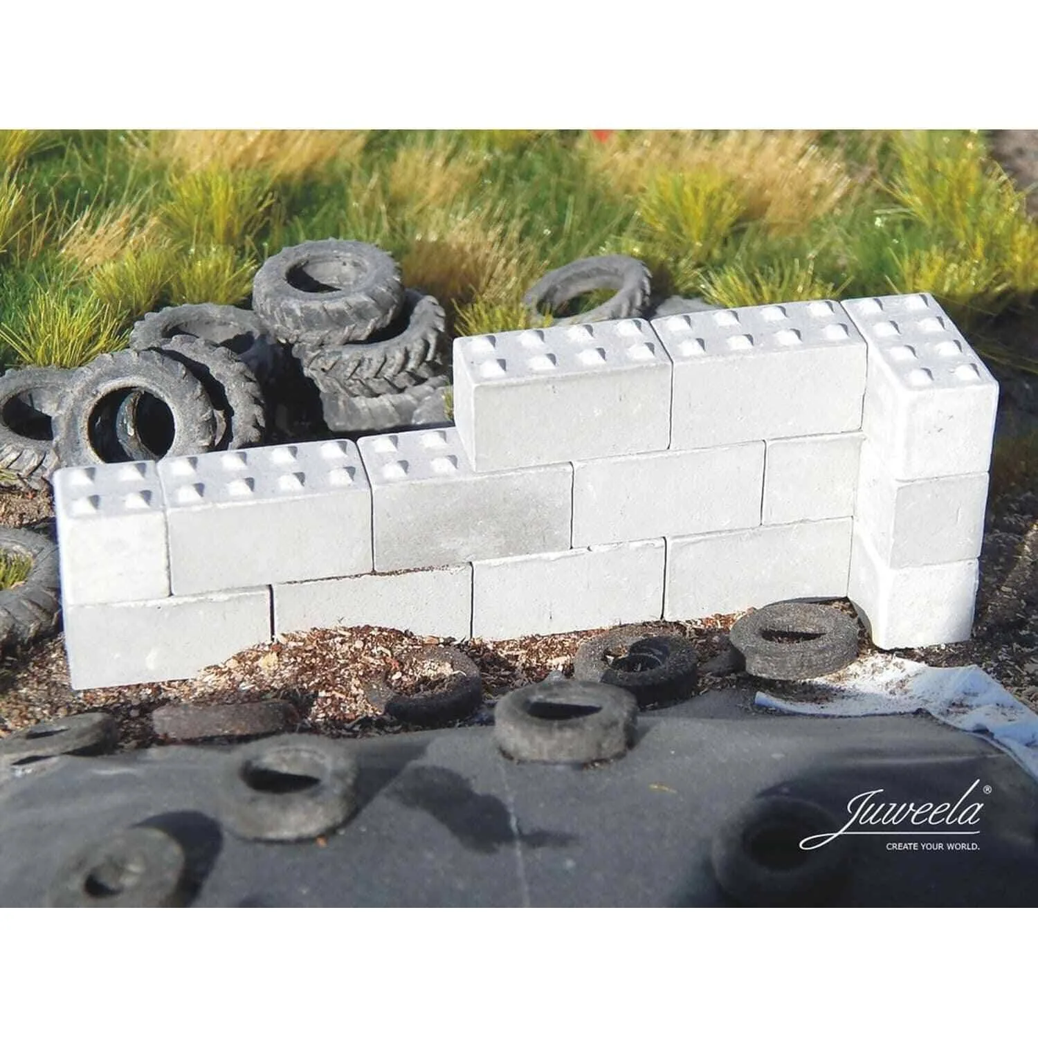 Rebel - Juweela: Bloki betonowe z wypustkami (zestaw mały)