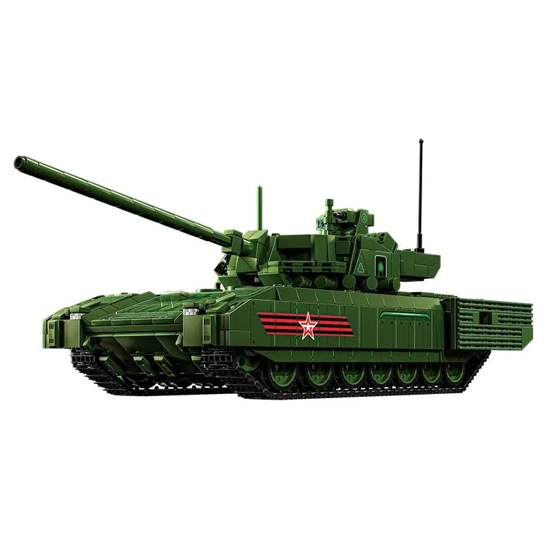 T-14 Główny czołg bojowy MOC Bricks Model WW2 Armia Samochód pancerny Klocki konstrukcyjne KF51