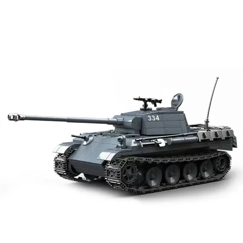 Wojskowa II wojna światowa Pantera typu G czołg klocki do budowy kolekcja zabawek Model dla dzieci