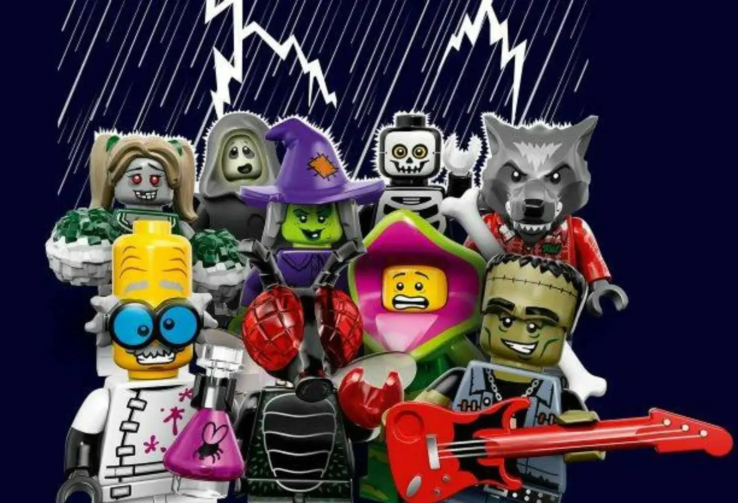 (Random 1 Figurka) LEGO 71010 Seria 14 Minifigurka Biznesmen Minifigurki Potwory 1 Postać Prezent