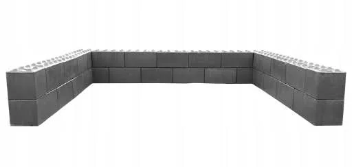 Ściana mur Blok oporowy betonowy Lego Klocek 120CM 60 CM 60 CM