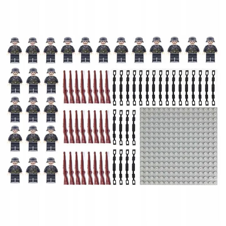 24 szt. Żołnierze armii niemieckiej podczas II wojny światowej Lego
