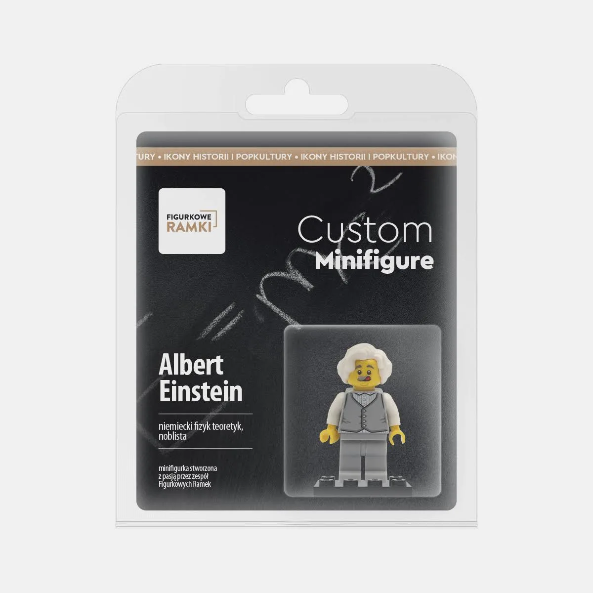 Albert Einstein – Custom Minifigure – figurka w blistrze