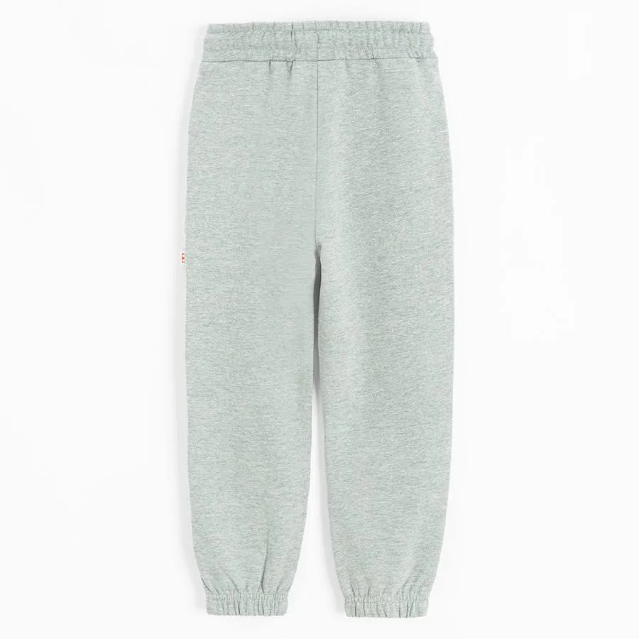 Cool Club, Spodnie dresowe chłopięce, szare melanż, LEGO Ninjago