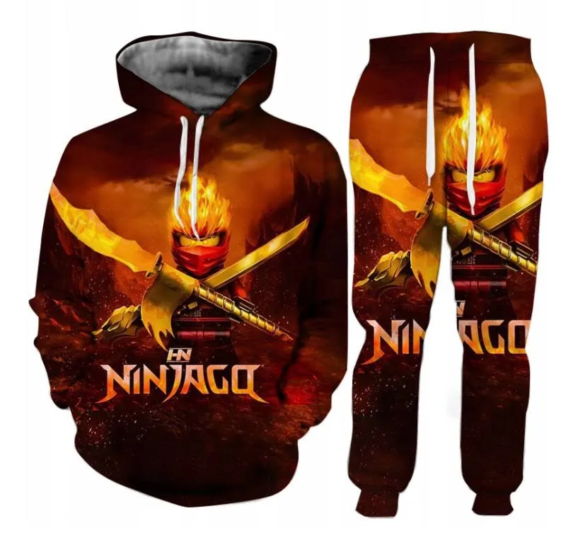 Dres 3D Ninjago Bluza Spodnie Rozmiary