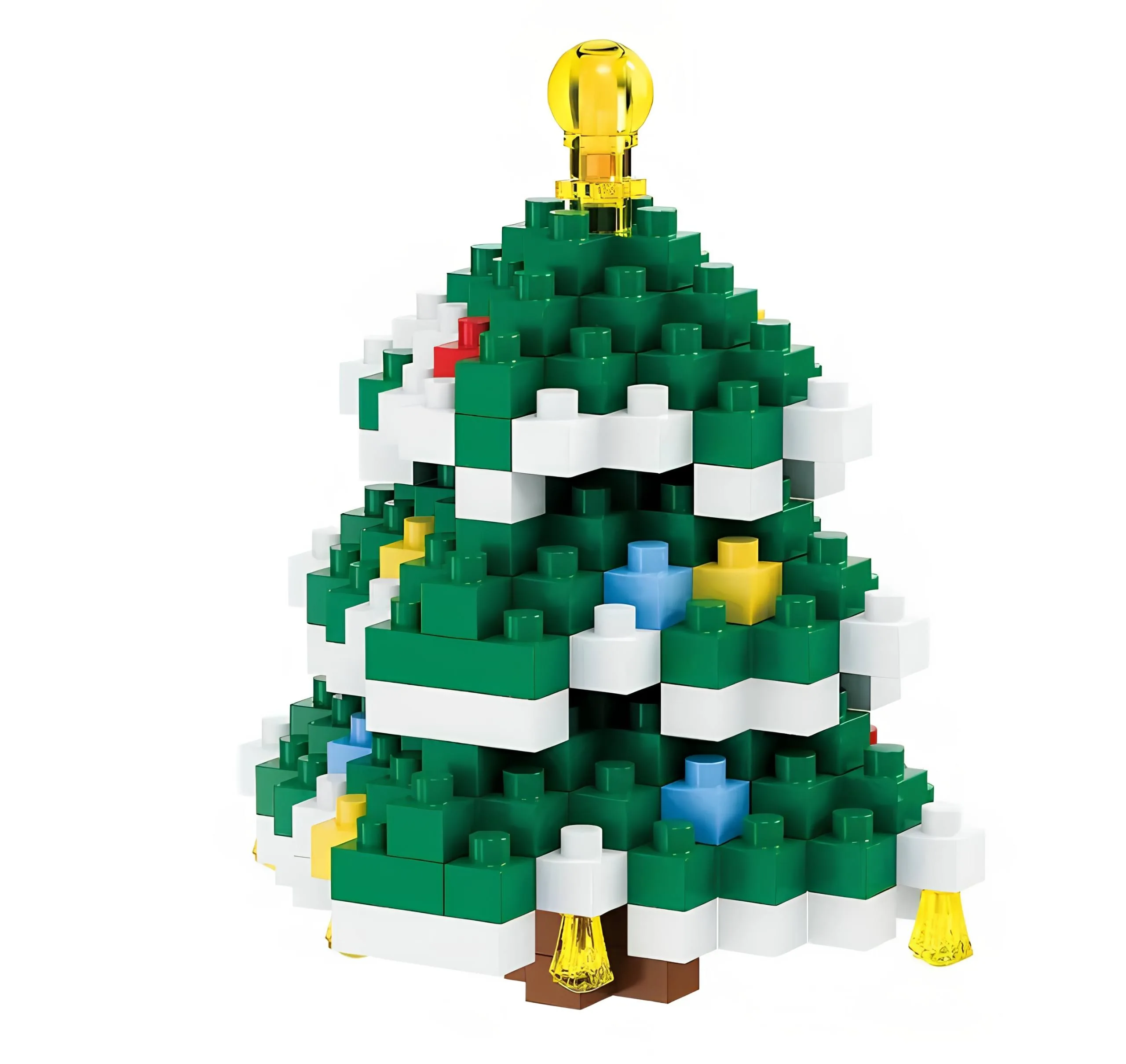 Klocki Konstrukcyjne Choinka Mikołaj Boże Narodzenie Pod Choinkę