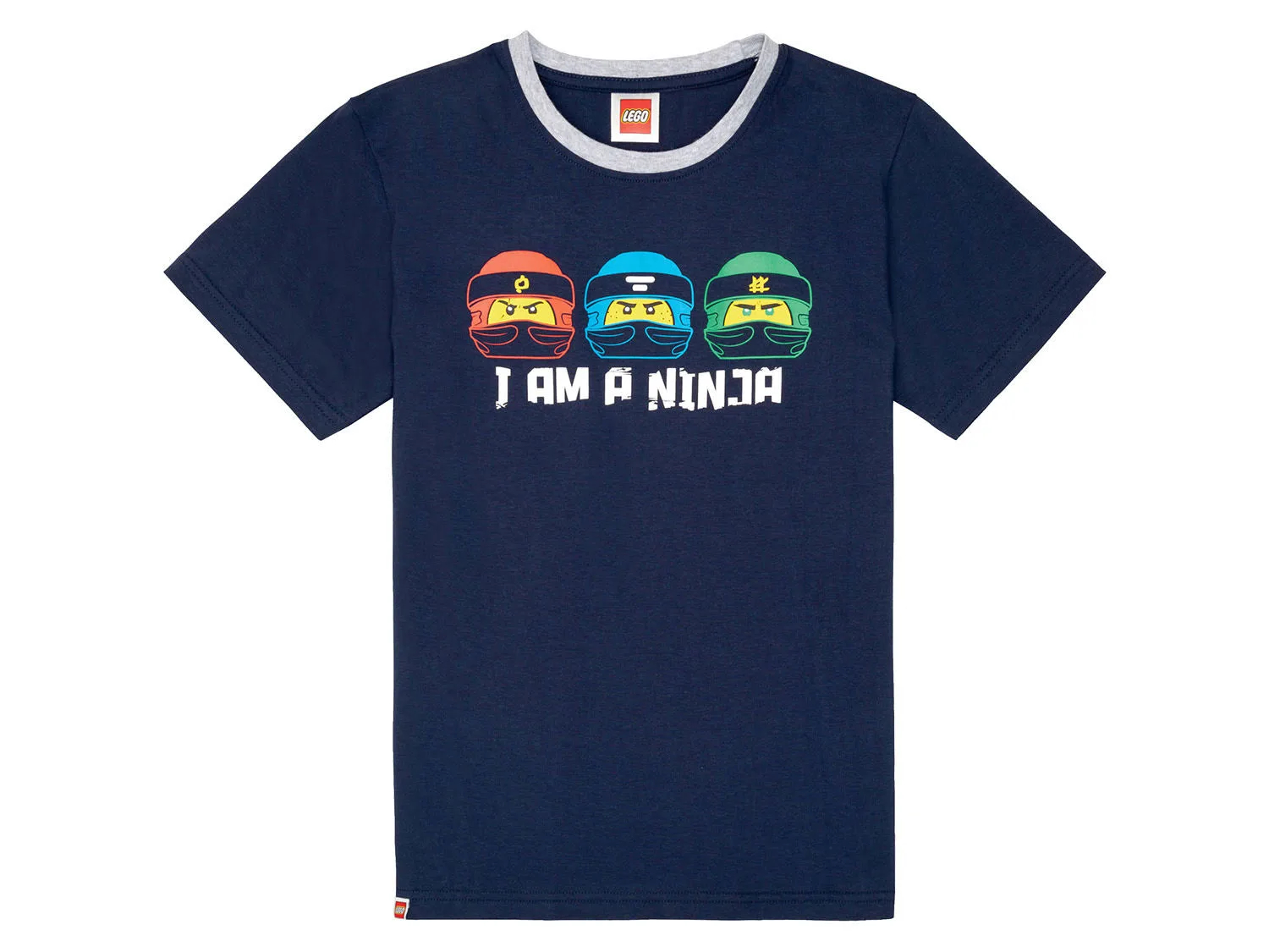 Lego Piżama dziecięca z bawełną t-shirt + spodnie Ninjago ciemnoniebieski/szary, 98 - 104