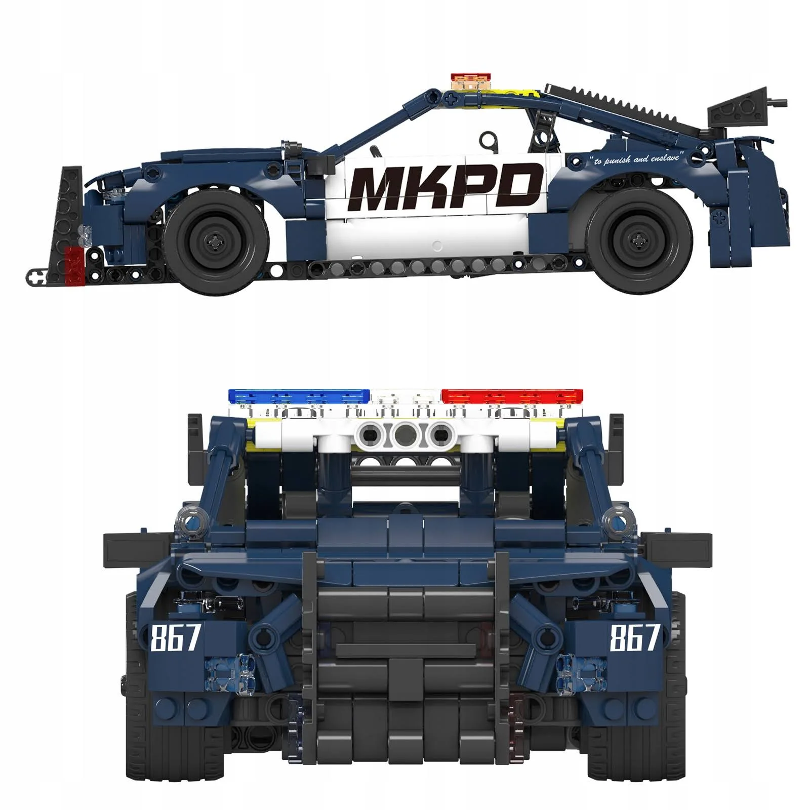 Mould King Klocki Policja Mustang Do Złożenia Radiowóz Zestaw Klocków Konstrukcyjnych - Klocki na Ceneo.pl