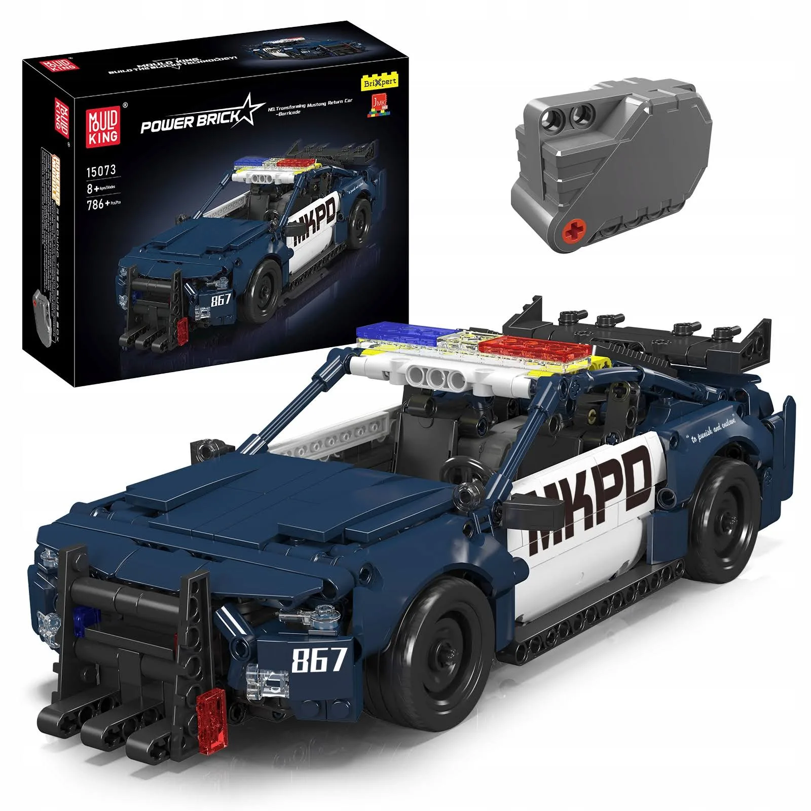Mould King Klocki Policja Mustang Do Złożenia Radiowóz Zestaw Klocków Konstrukcyjnych - Klocki na Ceneo.pl
