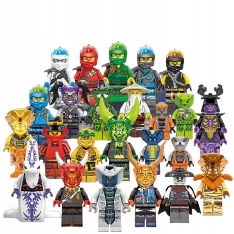 Na Boże Narodzenie Zestaw Figurki 24 Sztuk Klocki Akcesoria