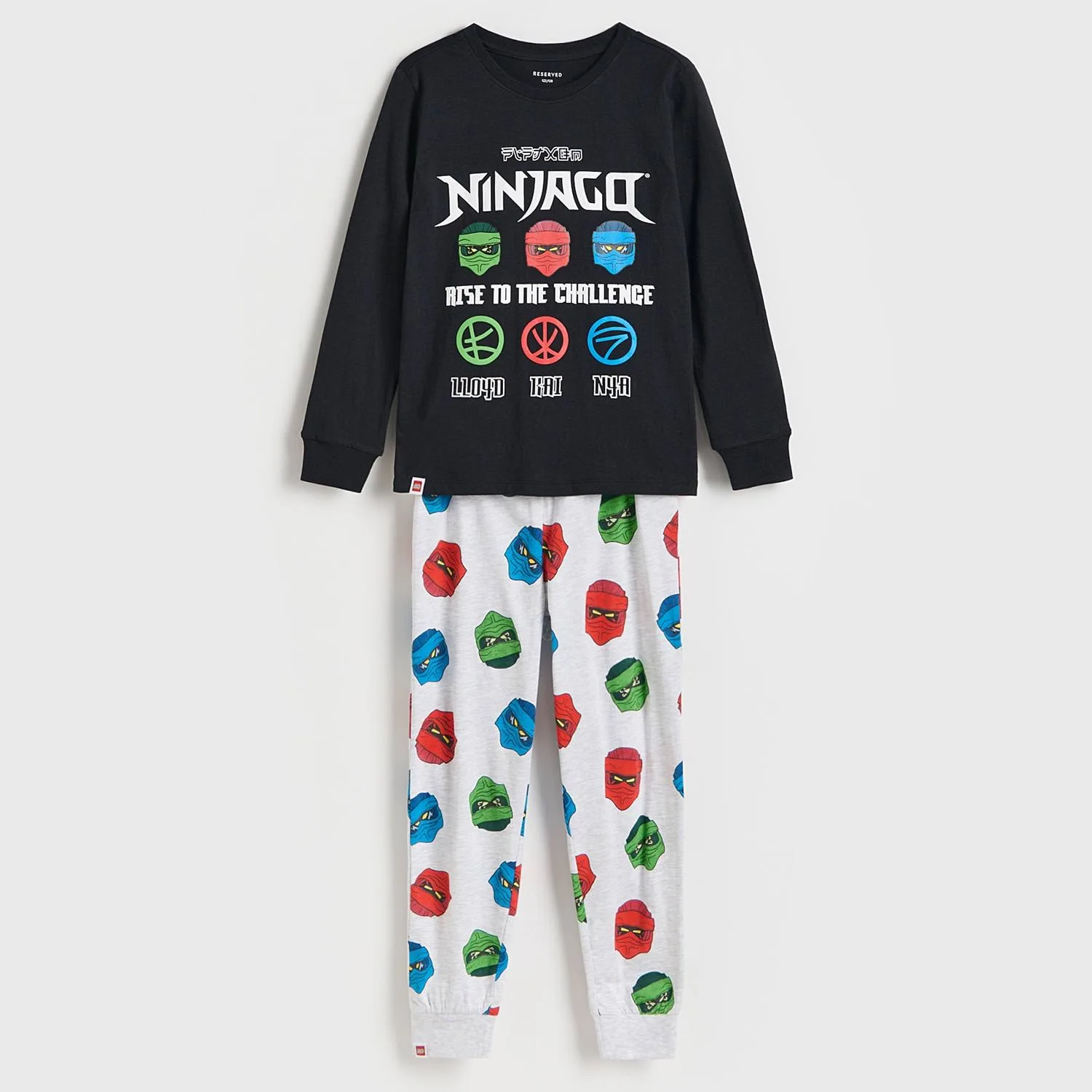 Piżama Lego Ninjago - 98/104 (2-4 lata) - czarny - chłopcy - Reserved - 196CY-99X