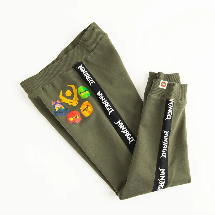 Spodnie dresowe chłopięce, khaki, LEGO Ninjago - 98 - Smyk