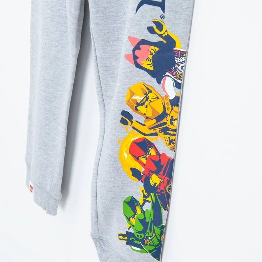 Spodnie dresowe chłopięce, szare, LEGO Ninjago - 98 - Smyk
