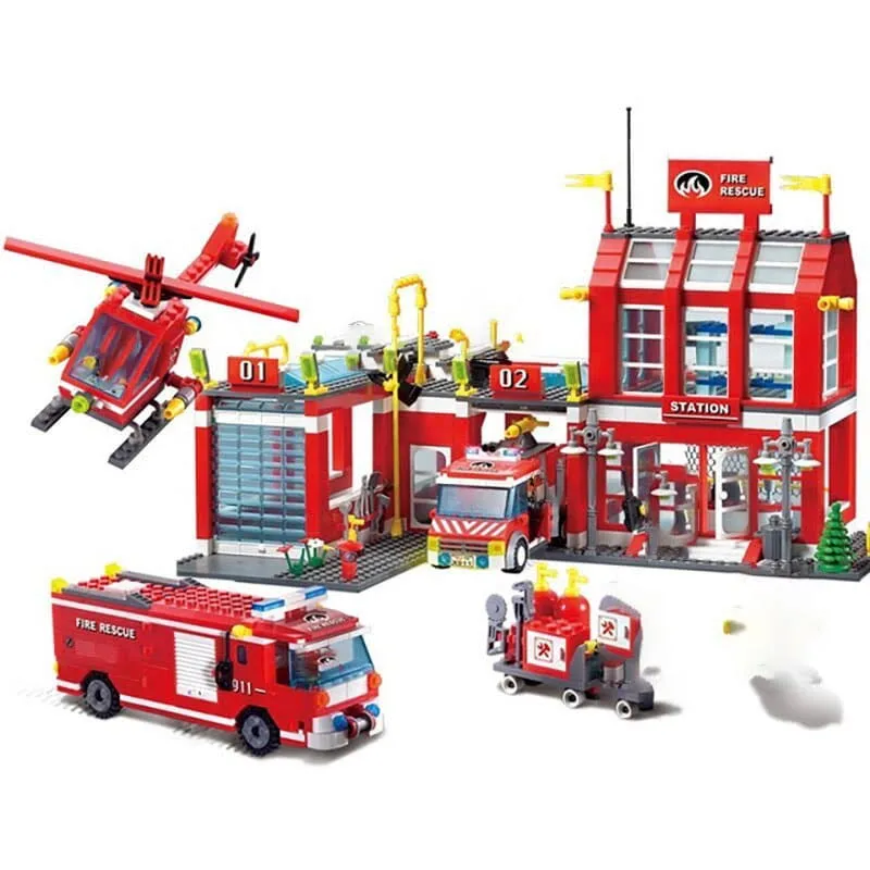 Klocki Zestaw Straży Pożarnej City