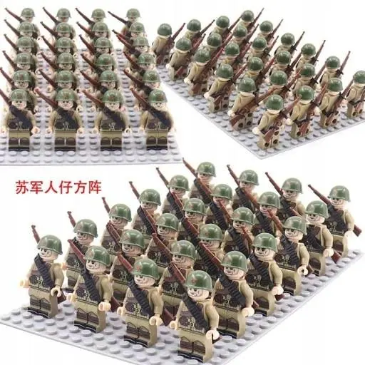 24 szt. Niemieckie żołnierze armii wojskowej II wojna światowa Lego