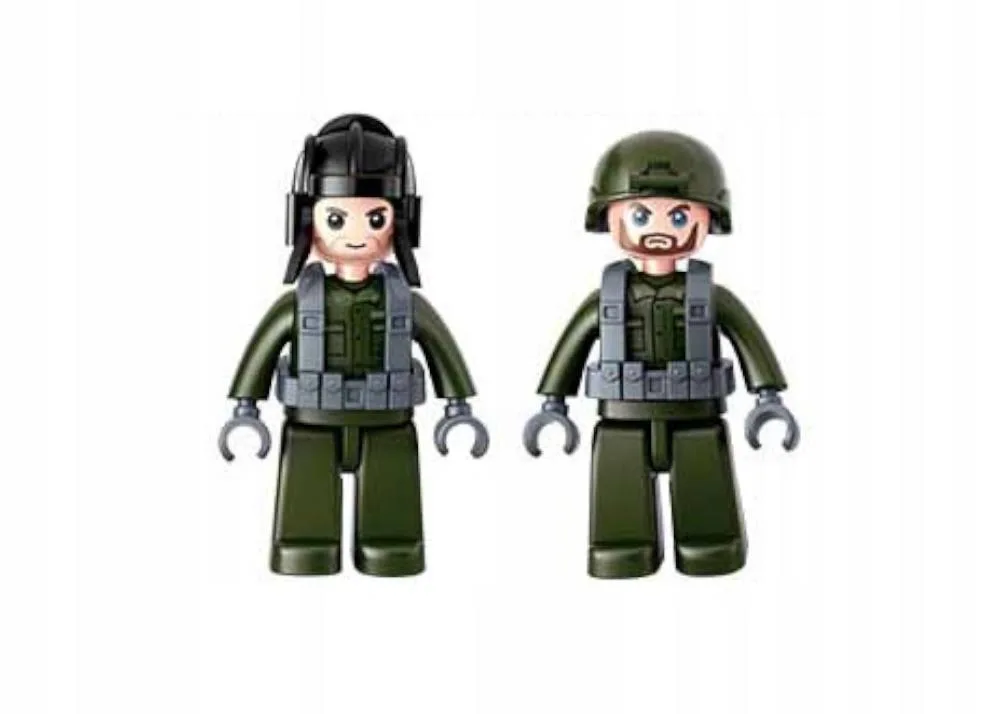 KLOCKI WOJSKO CZOŁG ROSYJSKI T-90 MS MASKOWANIE WOJSKO FIGURKA + BROŃ