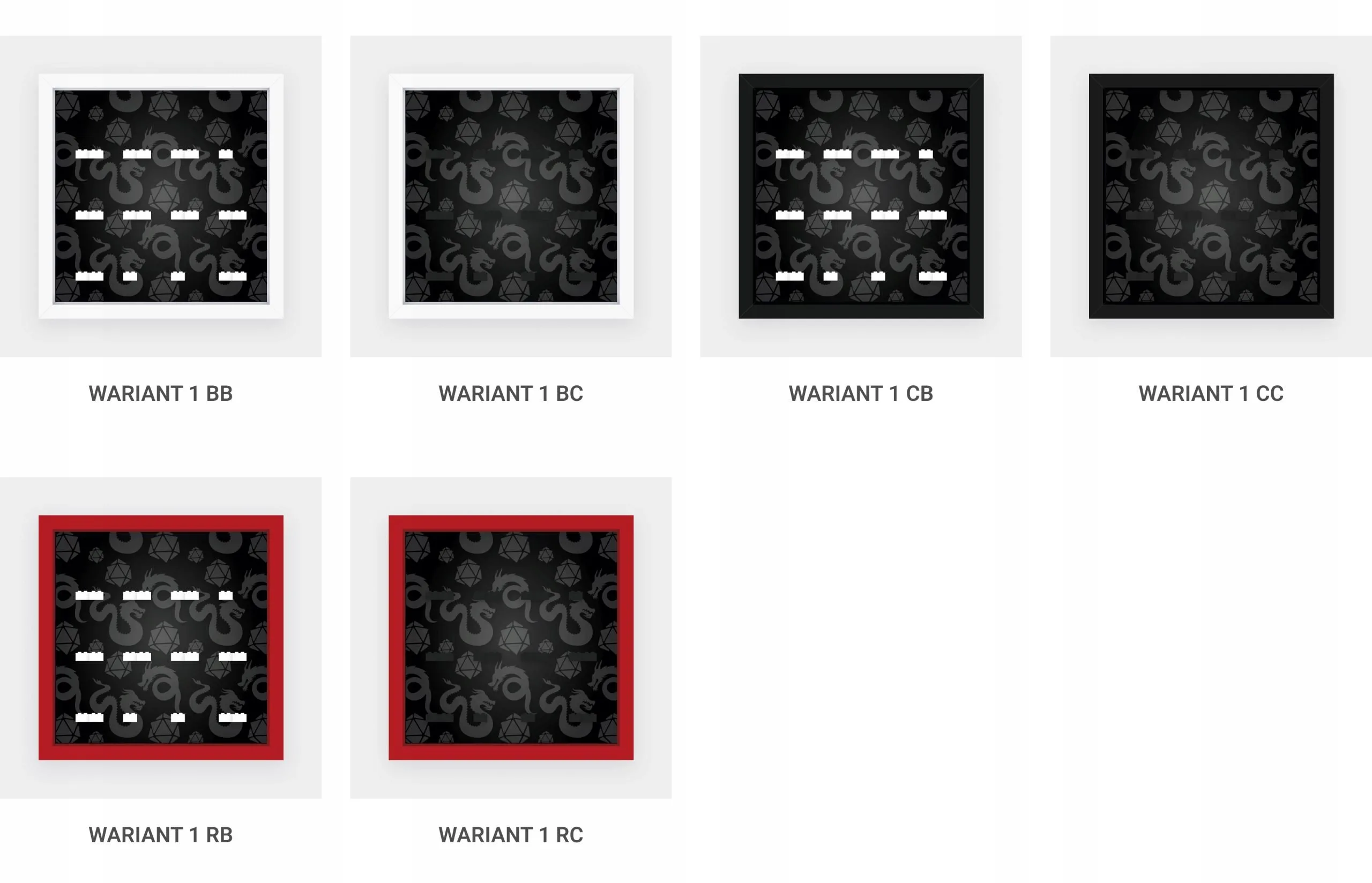 Ramka Do Lego Minifigures 71047 Seria Dungeons & Dragons 27CM