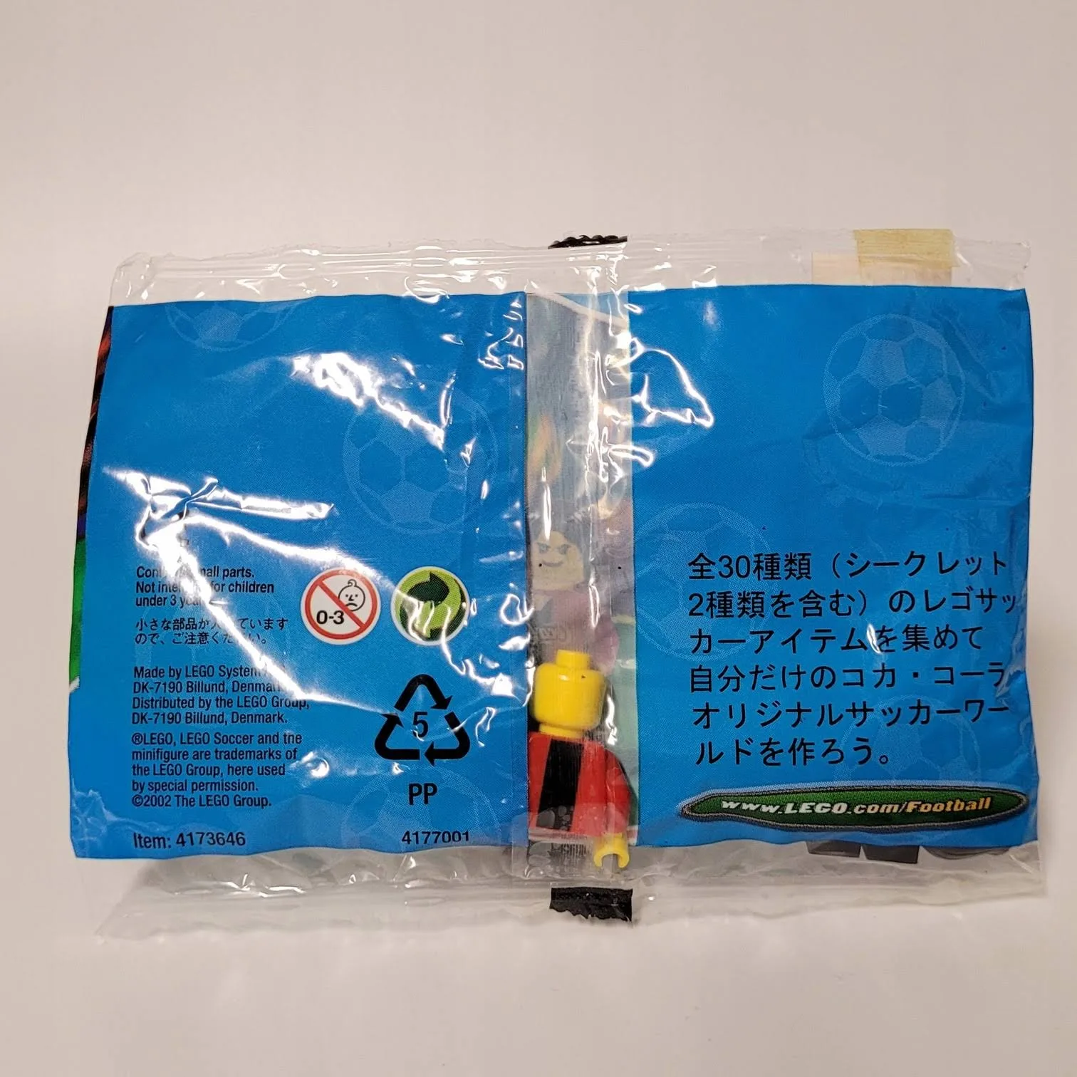 4444 Lego x Coca Cola Kolaboracja Sports Piłka Nożna polybag Misb 2002