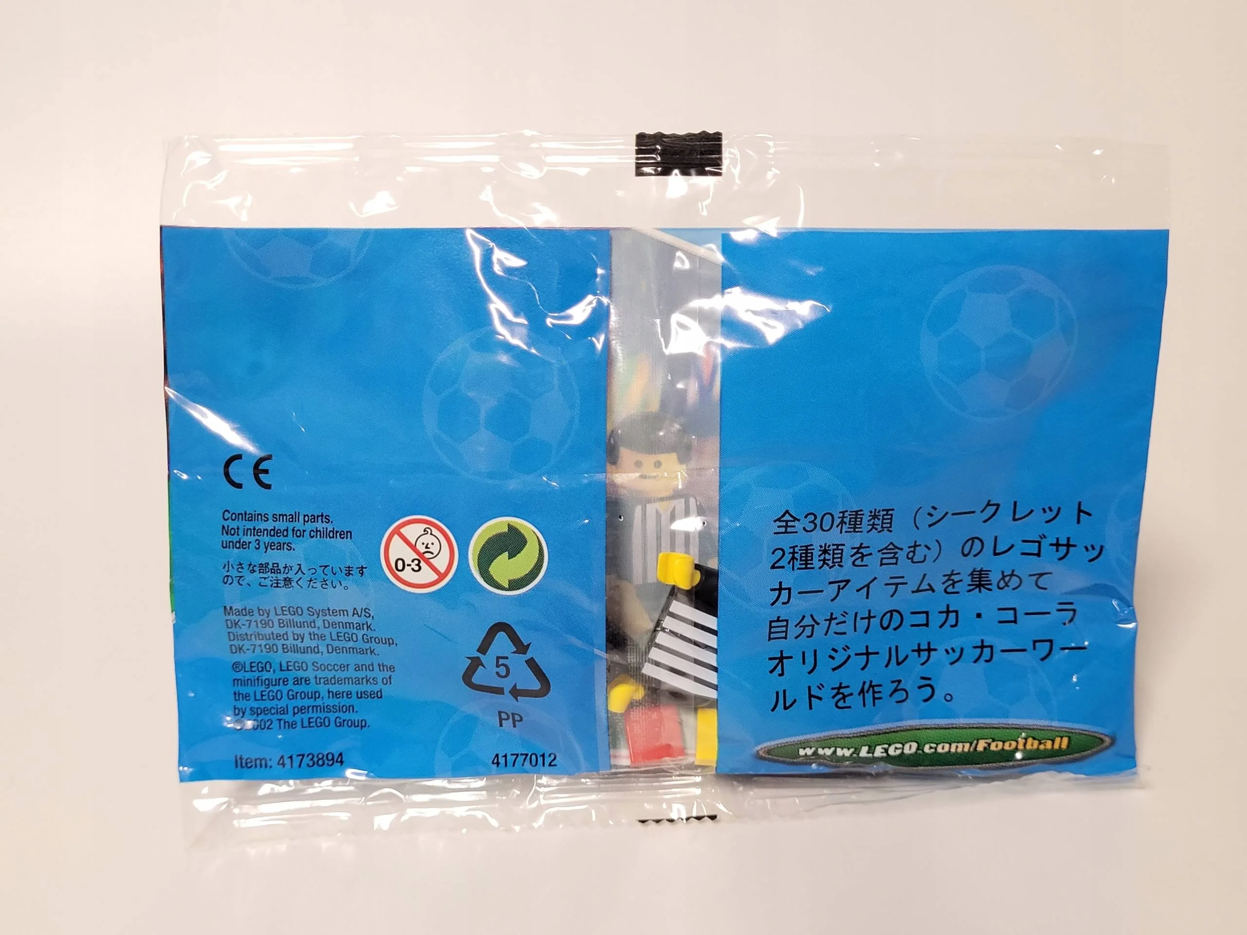 Unikat 4454 Lego x Coca Cola Sędzia Sports Piłka Nożna polybag Misb 2002