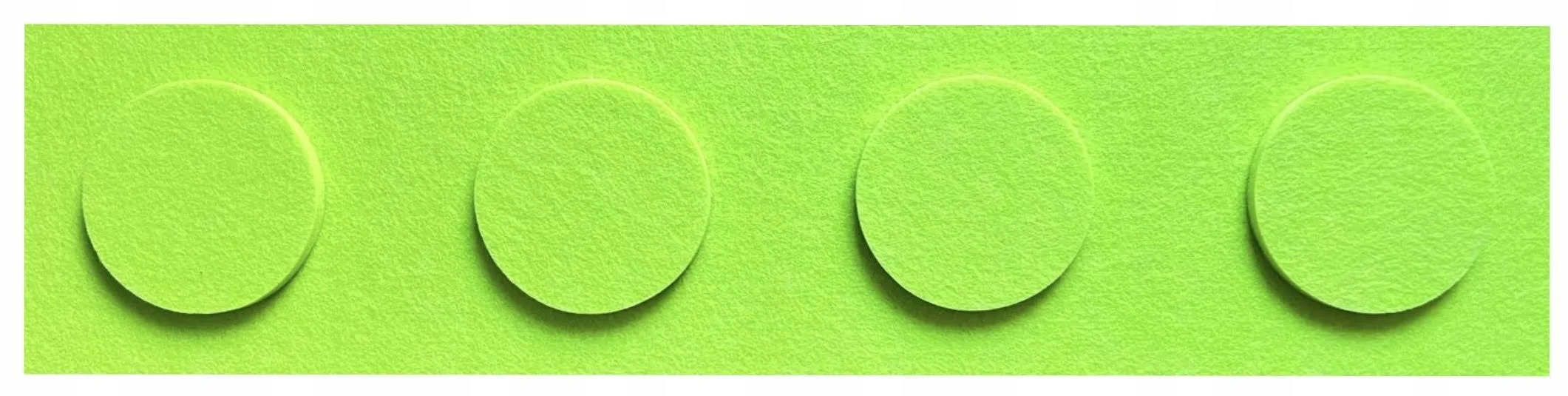 Filcowe klocki na ścianę panele klocki na ścianę panele Lego 15x60 seledyn