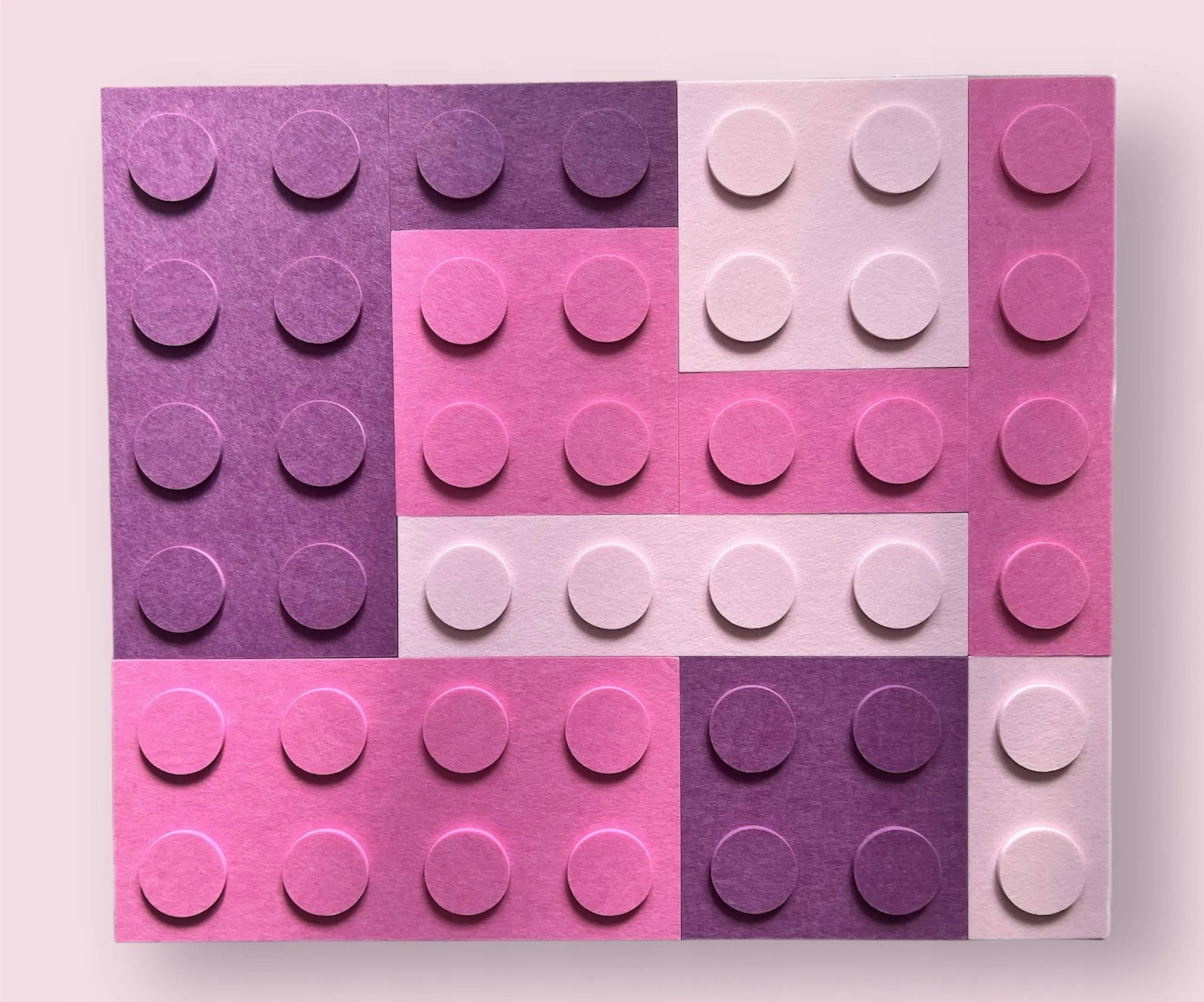 Filcowe klocki na ścianę panele klocki na ścianę panele Lego 30x30