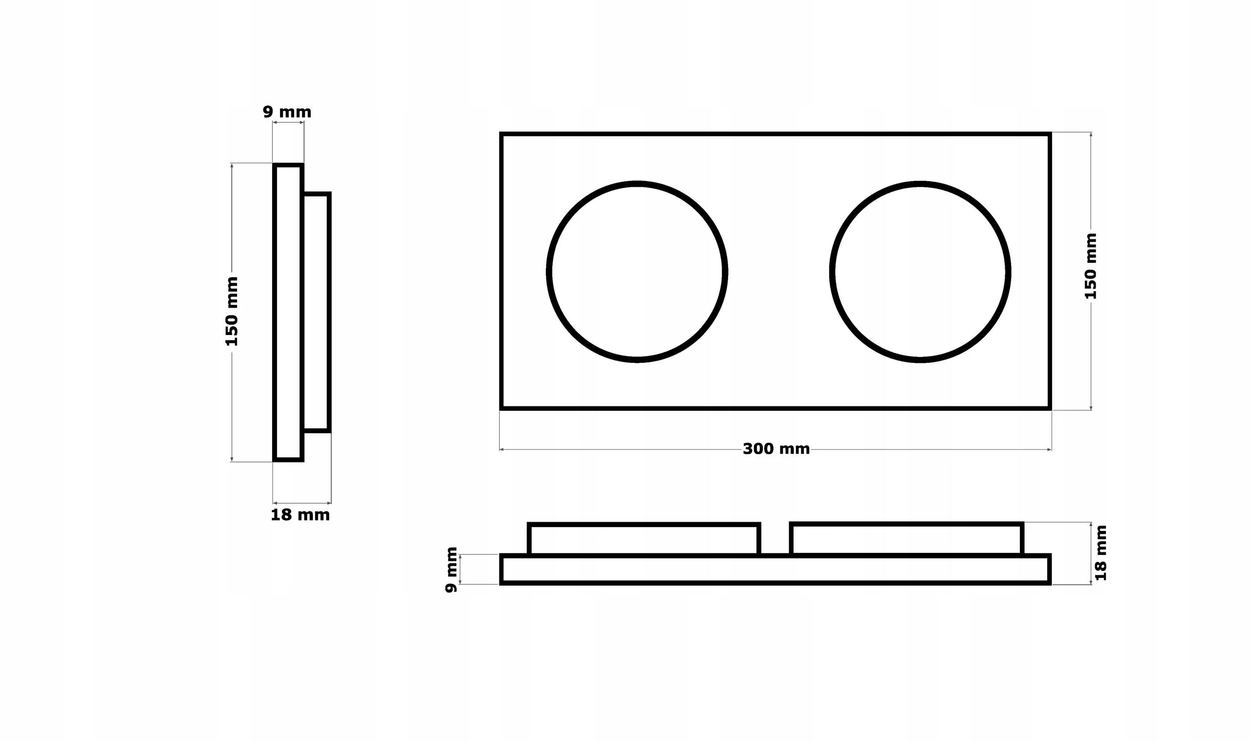 panele klocki na ścianę, filcowe panele ścienne 15x30 różowy