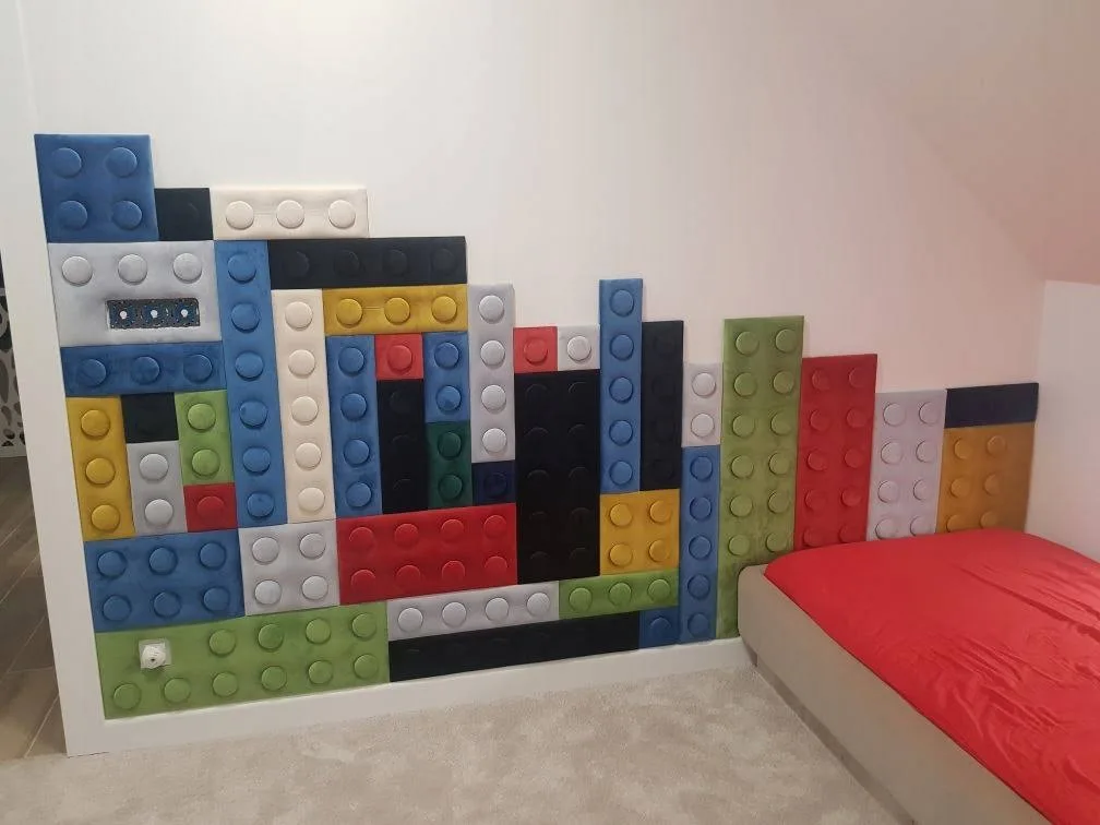 Panele tapicerowane lego na ścianę 12.5 x 12,5cm