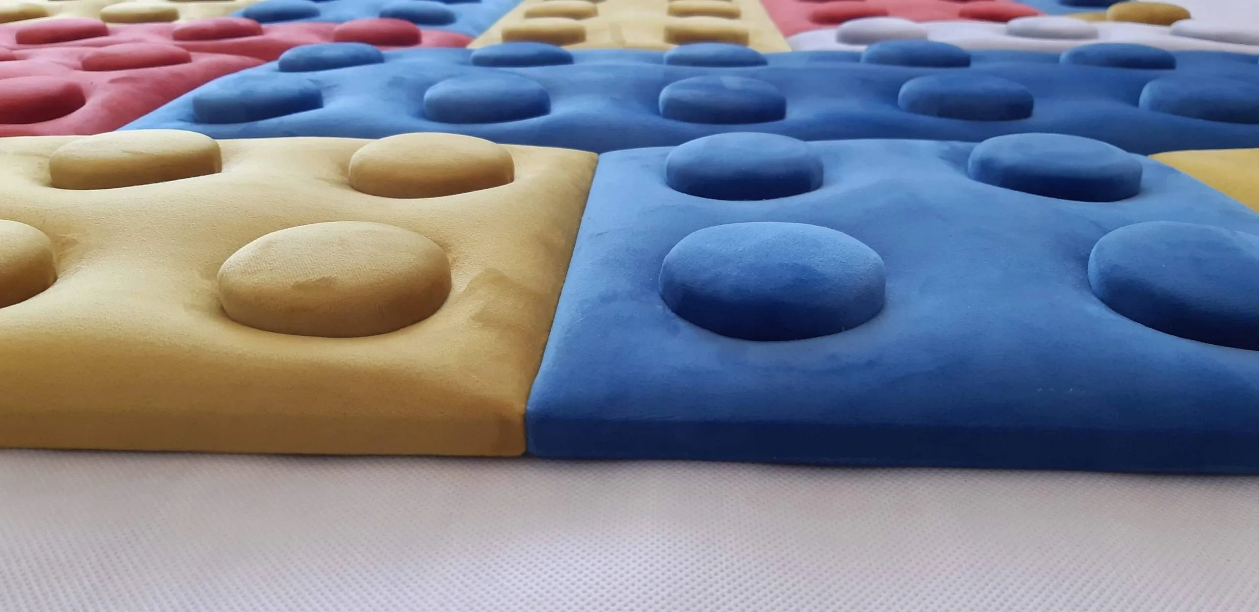 Panele tapicerowane lego na ścianę 12.5 x 25cm
