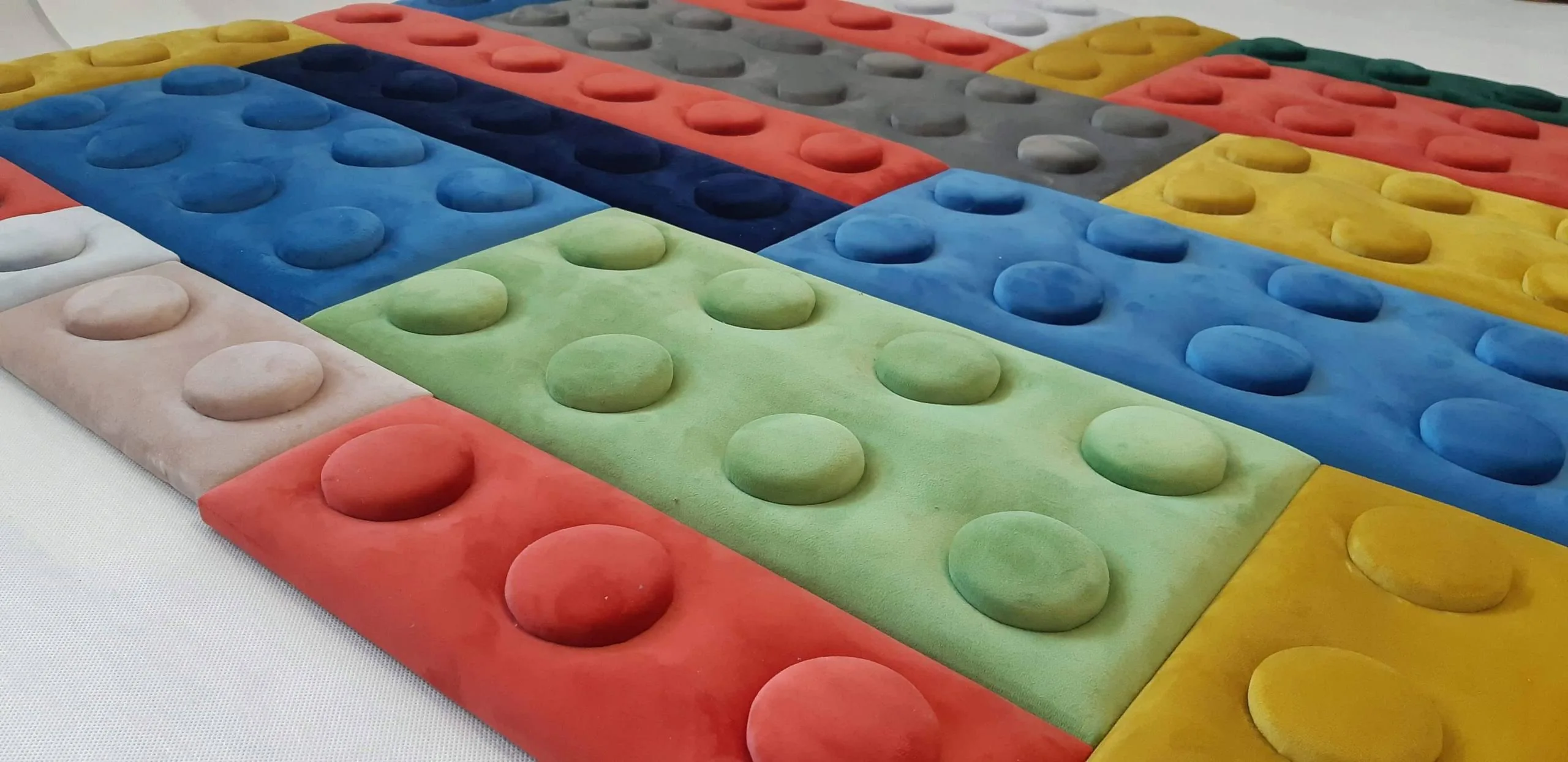 Panele tapicerowane lego na ścianę 12.5 x 25cm