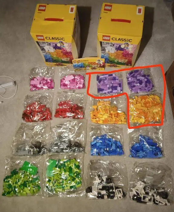 Nowe klocki LEGO netto 2,5 kg mix classic Creator friends